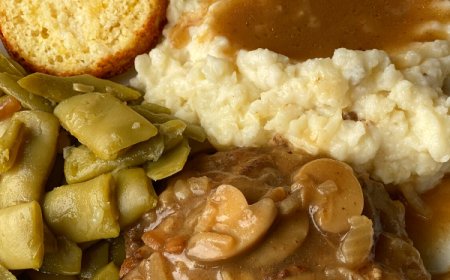 HAMBURGER STEAK AND GRAVY